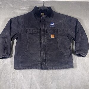 Carhartt C26 Duck Canvas Artic Quilt Lined Traditional Coat Embroidered Mens 2XL